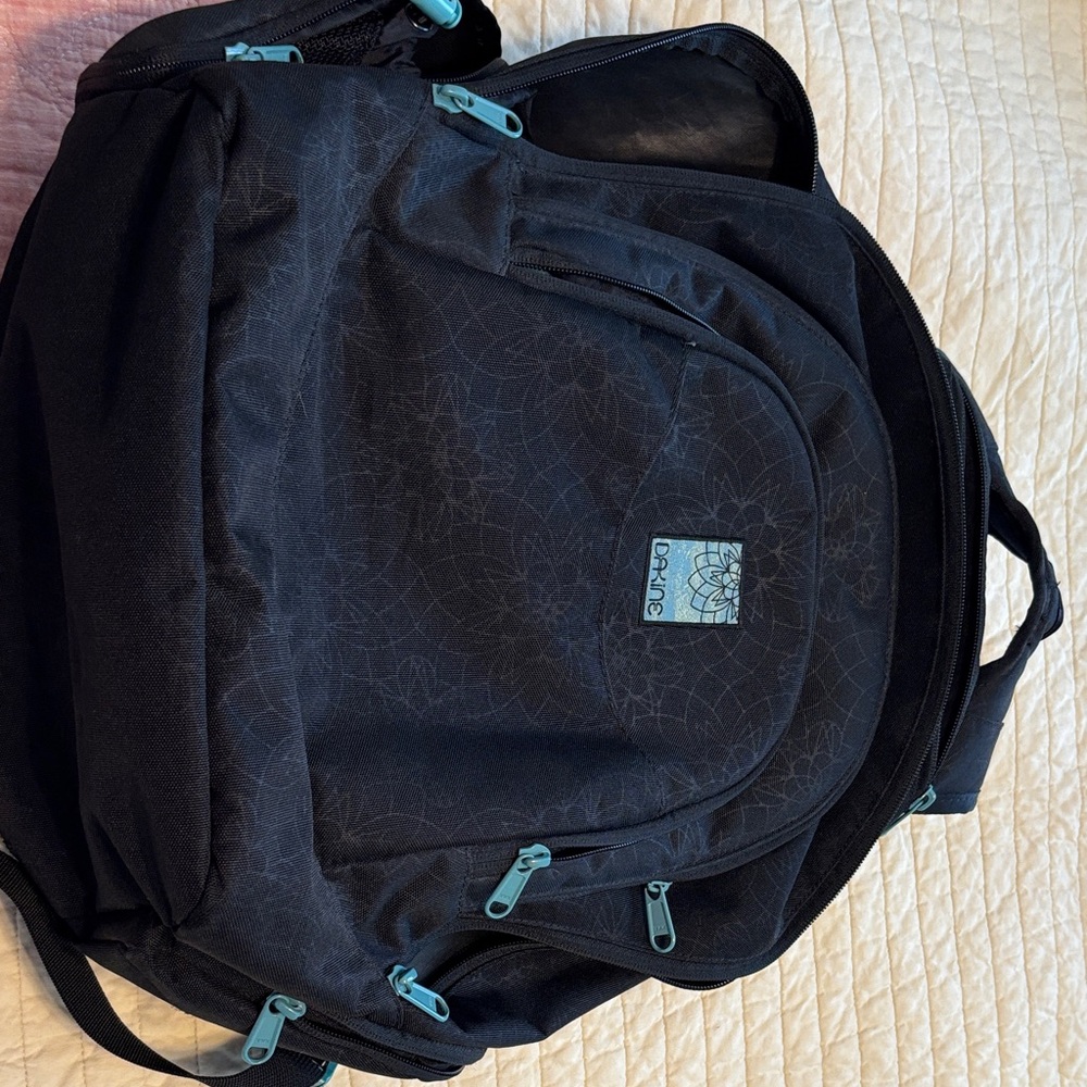Dakine Black and Teal Backpack for women